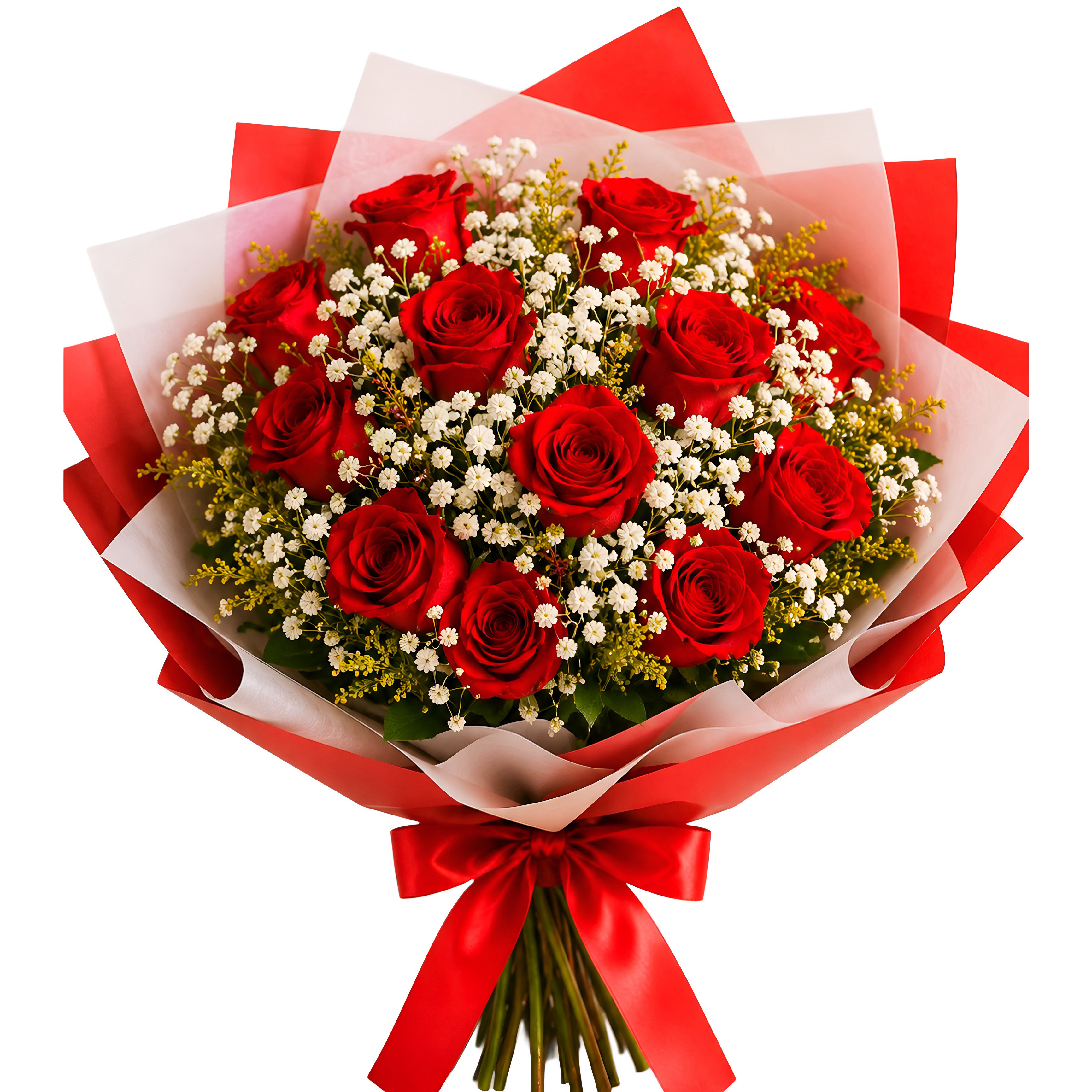 Tradicional Buqu� De 12 Rosas Especial