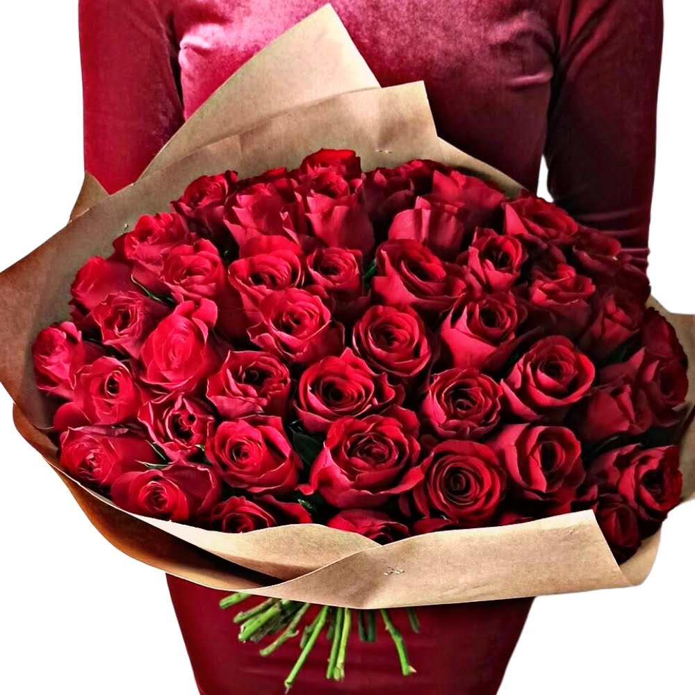 Mega Buqu� de 50 rosas Colombiana Vermelhas