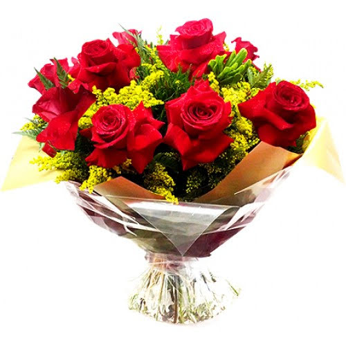 Buqu� de 12  Rosas Colombiana 