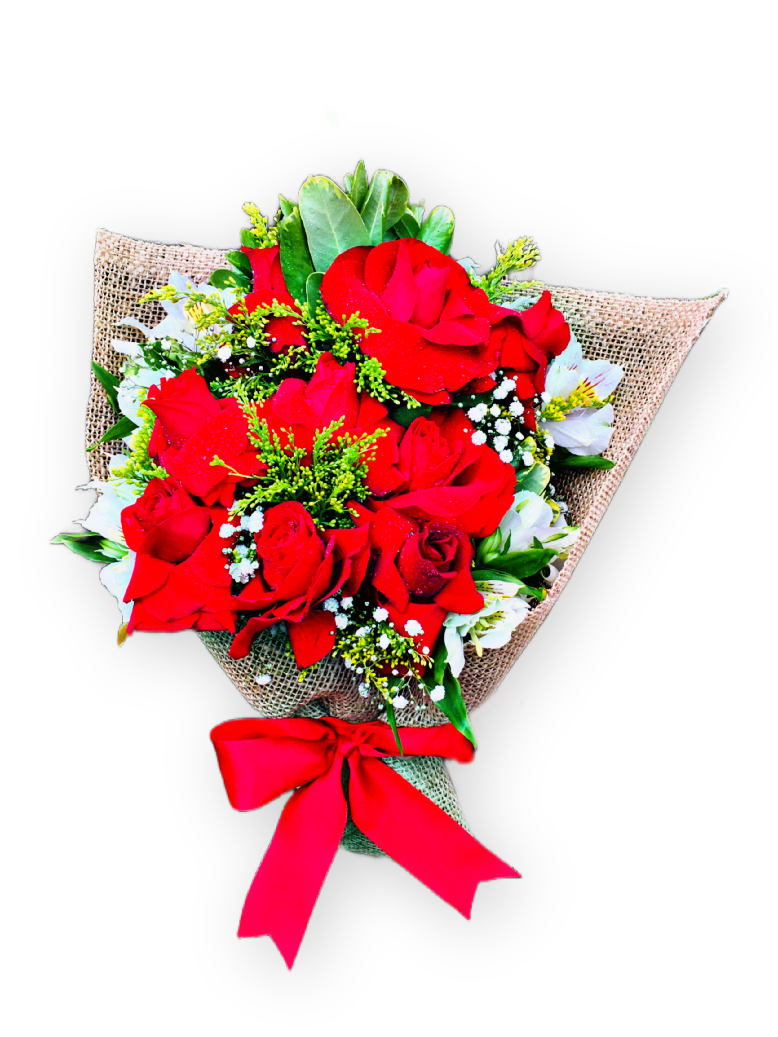 Exuberante Ramalhete De Rosas Rustico