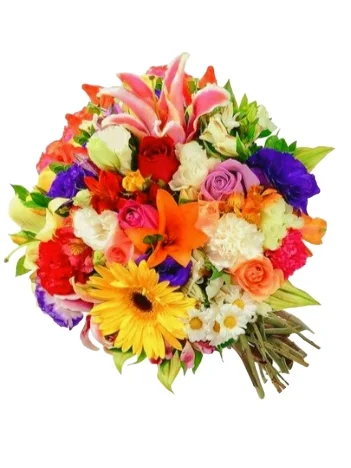 Magn�fico Buqu� Super Mix de 24 Flores 