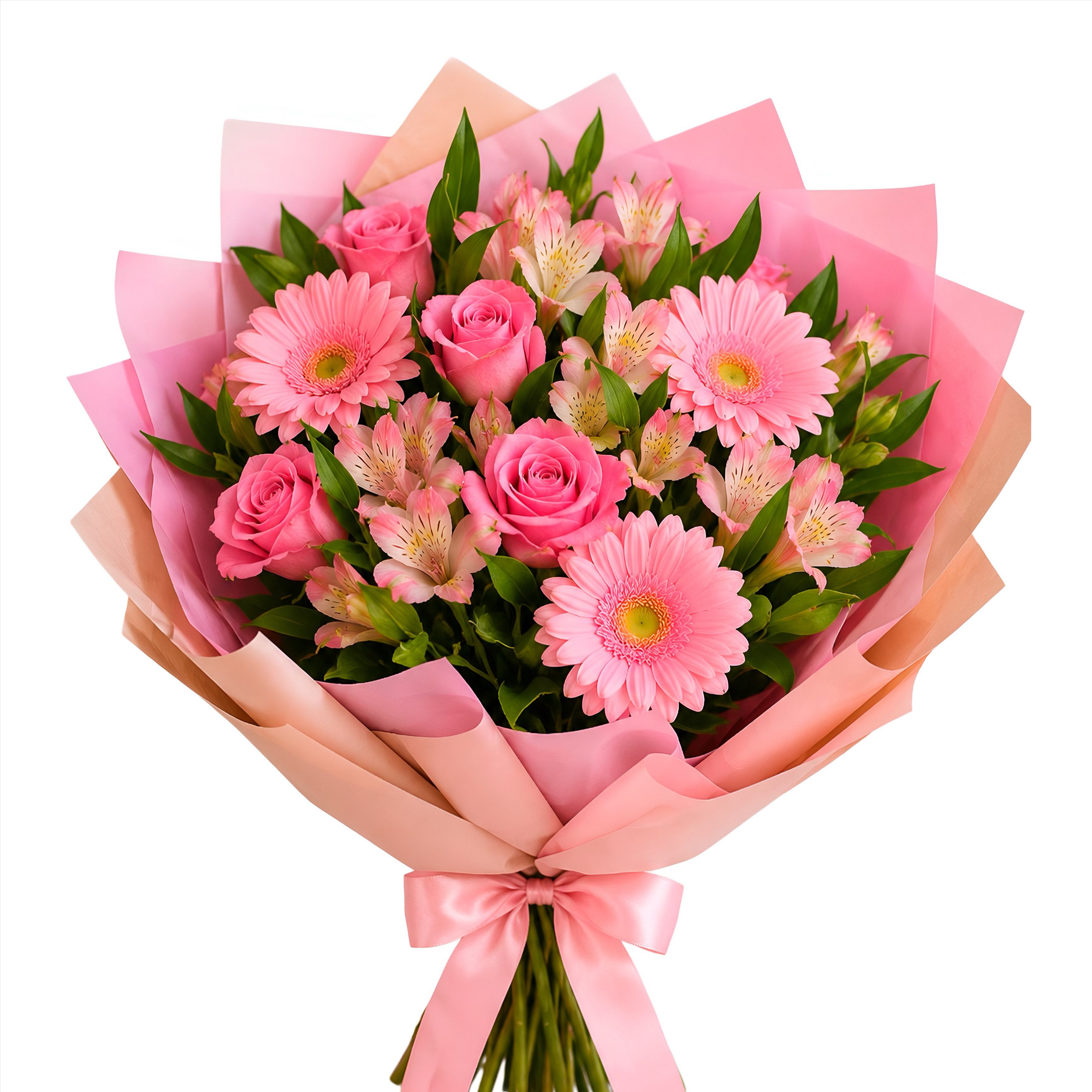 Buqu� de Flores cor de Rosa