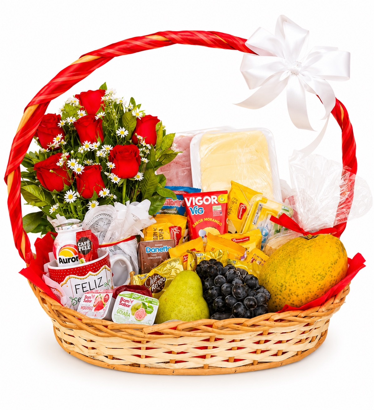 Luxuosa Cesta de Caf� da Manh�